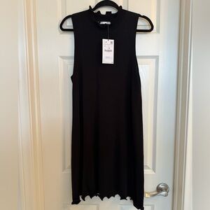 Zara Elegant Black Knit Dress